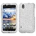 SILVER Rhinestone/Bling/Diamond/Crystal Hard Case Cover For LG Marquee LS 855 (Boost Mobile)