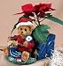 Miniature Poinsettia 2 Pot in Teddy Bear Planter"