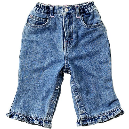 ruffle jeans