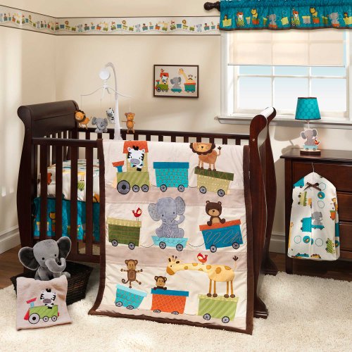 Choo Choo 4 Piece Baby Crib Bedding Set with Bumper by Bedtime Originals