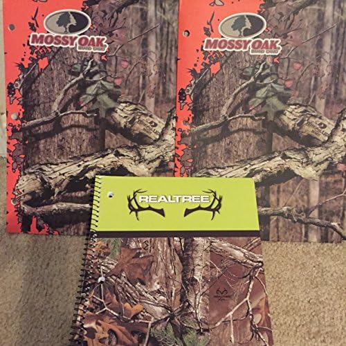 Mossy Oak 3 Pack Bundle(2 Folder and 1 Subject Spiral Notebook)