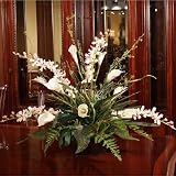 Calla Lily and Silk Orchid Arrangement - B001ARUZT8