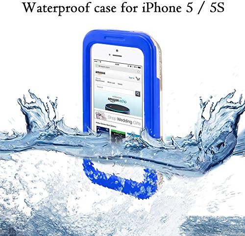 Oppow Waterproof Snowproof Shockproof DirtProof Protective Case for iPhone 5 / 5S (Deep Blue)