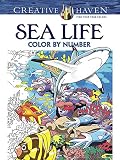 Creative Haven Sea Life Color by Number Coloring Book (Adult Coloring)