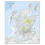 scotland classic tubed national geographic reference map