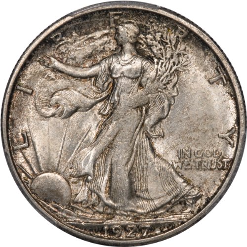 1927-S 50C PCGS MS63 CAC Walking Liberty Half Dollar-image