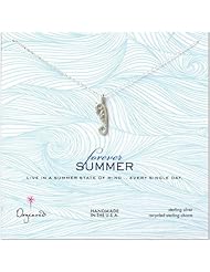 Dogeared Forever Summer Enchanted Seahorse Necklace, Sterling Silver