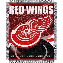 Detroit Red Wings NHL Triple Woven Jacquard Throw (019 Series) (48x60")"
