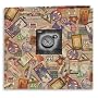 Pioneer Travel Stickers Design Frame Front 12-Inch by 12-Inch Memory Book