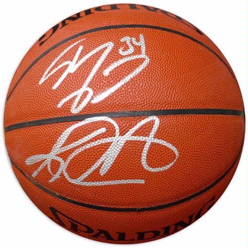 Shaquille O'Neal Autographed Basketball - Karl Malone - Autographed Basketballs