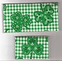 Checkbook Cover Debit Set Made with St Patricks Day Shamrock Bandana Fabric