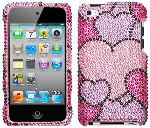 Bling Cloudy Hearts Diamante For Apple Ipod Touch 4g 4th Generation Hard Case Cell Phone Protector Phone Accessory