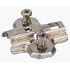 Mounting Plate, 1.5 mm,W/Screws, Euro Concealed, Nickel
