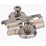 Mounting Plate, 1.5 mm,W/Screws, Euro Concealed, Nickel