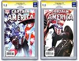  : WA Captain America #34 (Both Covers) Alex Ross & Steve Epting Signed by Joe Quesada 'Captain America Lives Again' CGC Signature 9.8