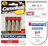 PILES BATON STANDARD CAMELION AA LR6/HR06 SUPER ALCALINE - LOT DE 4 PILES