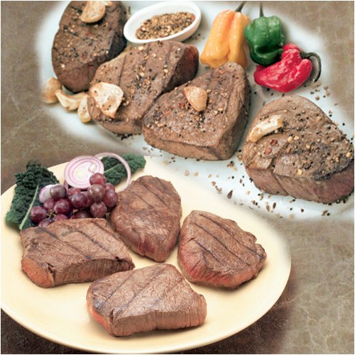 8 Steak Package - 4 (6 oz) Filet Mignon + 4 (8 oz) Sirloin - NaturAll Steaks by Filet Mignons Steaks