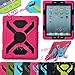 NEW Shockproof Dirt Snow Sand Proof Extreme Army Military Heavy Duty Cover Case Kickstand for Apple iPad Mini 1/2/3 @XYG (9-pink/black)