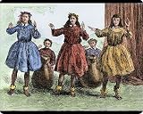 Mouse Mats of Hawaiian women dancing the hula, 1800s from North Wind Picture Archives
