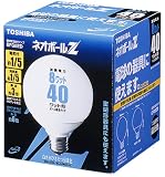 東芝 ネオボールZ 電球形蛍光ランプ 電球40ワットタイプ 昼光色 EFG8ED