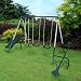 Kids Outdoor Play Multi Functional Area - Swing Slide Seesaw Set Kingfisher