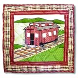 Patch Magic Train Toss Pillow, 16-Inch by 16-Inch
