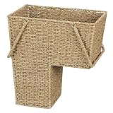 Household Essentials ML-5647 Stair Basket with Handle, Seagrass
