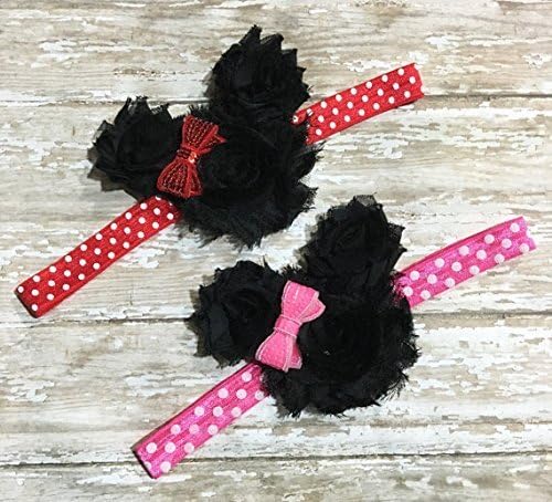 Minnie Mouse Hair Bow Headband, Minnie Mouse Headband, Disney Inspired Hair Bow, Headband, Infant Headband, Baby Headband, Newborn headband, Disney Princess Bow, Handmade Hair Bows
