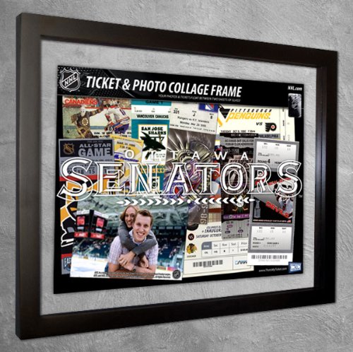 Ottawa Senators Ticket & Photo Collage Frame (w Team Name)