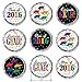Class of 2016 Graduation Stickers for Hershey Kisses- Caps, Stars and Confetti Collection (Set of 324)