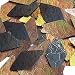 Sequin Bronze Gold Iridescent Brown Long Diamond 1.5 inch Tooled Leather Effect Couture Loose Paillettes. Made in USA.