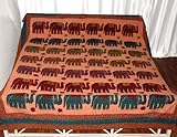 Indian Rajrang Home Decor Patch & Thread Work Cotton with Bed Sheet Bedspre ....
