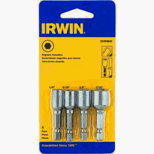 Irwin Tools 3545984C Magnetic Nutsetter 1-7 8-Inch, 4 Piece Set by 