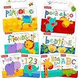 Fisher Price Baby Toddler Beginnings Board Books Super Set (Set of 8 Toddler Books)