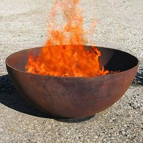 37 Inch Big Bowl O' Zen Modern Steel FireBowl by 
