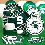 Creative Converting Michigan State Spartans College Deluxe Party Kit (8 guests) 207335