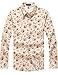 SSLR Men's Casual All Over Print Short Sleeve Shirt