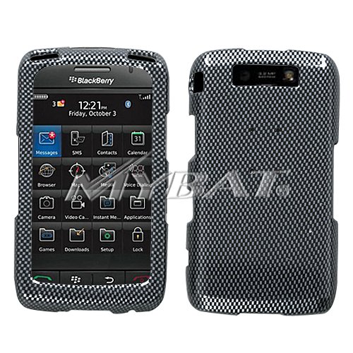 SnapOn Phone Cover Protector Case for Blackberry Storm2 9550  Carbon Fiber