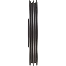 Martin Hi-Cap TB Sheave, 3V Belt Section, 2 Grooves, Class 30 Gray Cast Iron