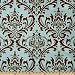 54'' Wide Premier Prints Traditions French Blue/Brown Fabric By The Yard