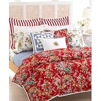 Lauren Ralph Lauren Seersucker Red White Standard Sham