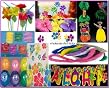 132 pc Tropical LUAU PARTY PACK -Leis, hibiscus luau -lanterns--hibiscus tattoos-hibiscus flowers-luau balloons-luau napkins-tropical straws