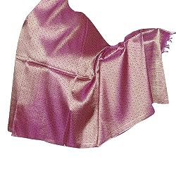 Silk Shawl Womens Outerwear Paisley Jacquard Weaving 36 x 90 inches (bssl077)