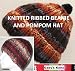Knitted Easy Ribbed Beanie and Pompom Hat Pattern