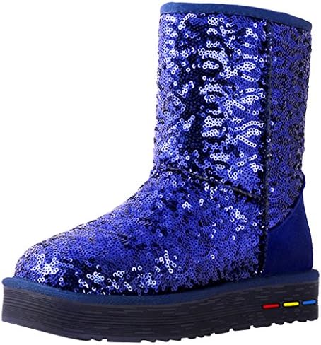 Xanyi Women's Thinken Winter Warm Non-slip Snow Boot 39EU Blue