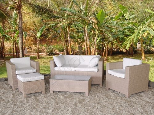 Gartenmöbel-Set aus Kunstrattan “BAO – beige”
