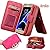 Galaxy Note 9 Zipper PU Leather Wallet Case Handmade Case Cover Large Capacity Wallet Case with Zipper Wallet Case for Samsung Galaxy Note 9