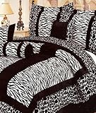 QUEEN Size MicroFiber (Micro Fur) Bed in a Bag 7 pc. Comforter Bedding Set  ....