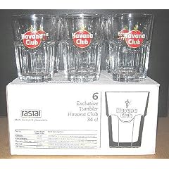Original Havana Club Exclusivgl�ser mit Farblogo im 6er Set