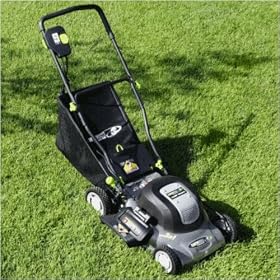 Earthwise 50120 20-Inch 12 Amp Electric Side Discharge/Mulching/Bagging Lawn Mower with Grass Bag